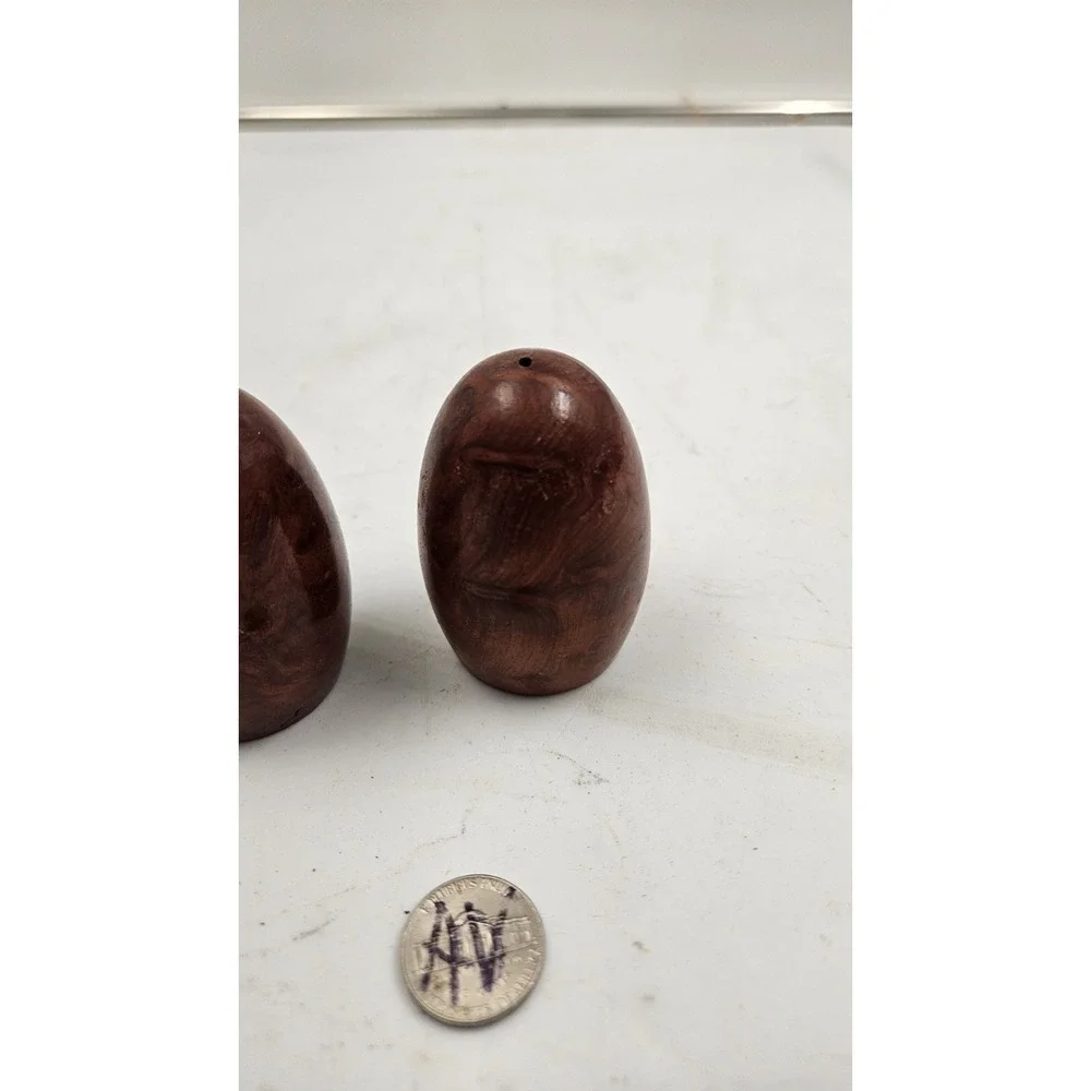 Vintage California Redwood Salt & Pepper Shakers 2
